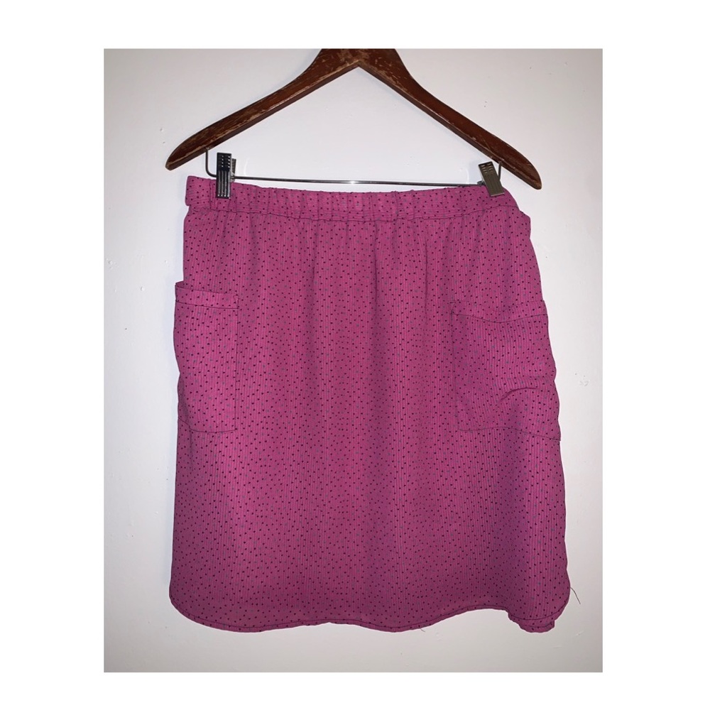 Purple Geometric Print Mini Skirt